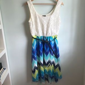 Sleeveless high low dress